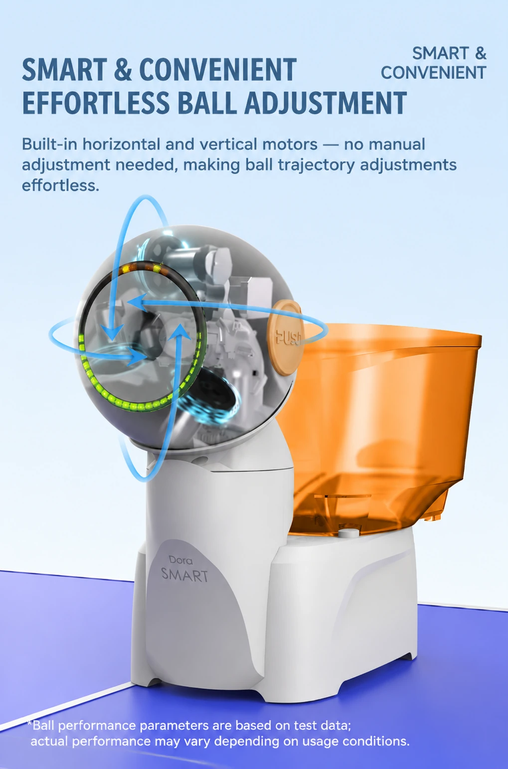 DORA Smart Pro Table Tennis Robot — product detail 3